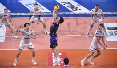 Tours - Tourcoing, affiche de la Supercoupe masculine - L'Équipe