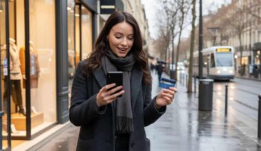 femme heureuse carte bancaire prime de bienvenue