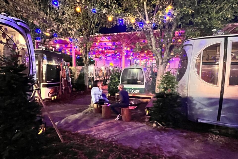 A Balma aussi, la Friche gourmande a installé son décor hivernal.