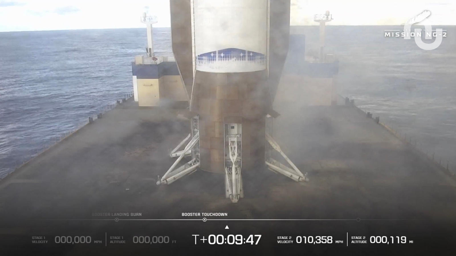 C'est historique pour Blue Origin, sa fusée géante New Glenn a réussi à rentrer sur Terre sans s'écraser