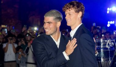 Carlos Alcaraz et Jannik se retrouvent encore une fois en finale d'un tournoi majeur. (Giorgio Perottino/Getty Images for Citta Di Torino )