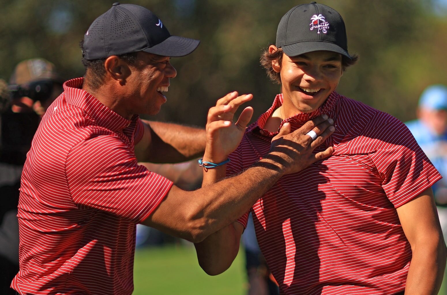 golf-video-trou-en-un-tiger-woods-charlie-woods-pnc-championship Photo by Mike Ehrmann / GETTY IMAGES NORTH AMERICA / Getty Images via AFP