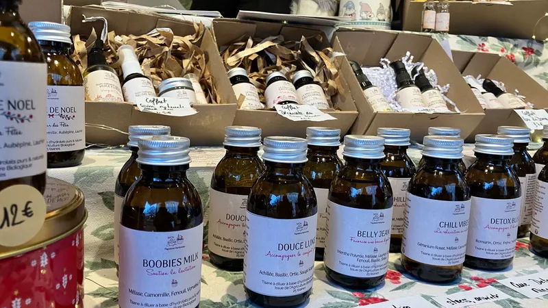 des tisanes à diluer du Joli Bazar Champêtre à base de plantes cultivées dans l'Eure.