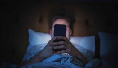 utilisation smartphone nuit