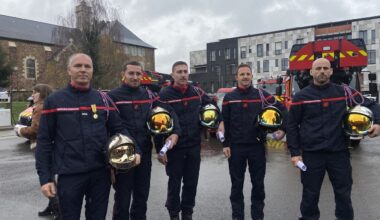 à Rennes, quatre pompiers décorés pour avoir sauvé un homme des flammes