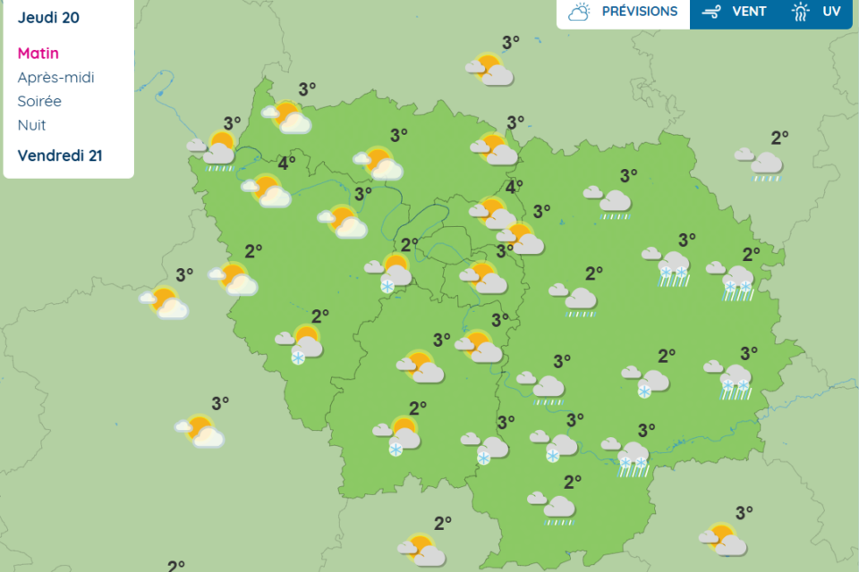 La Seine-et-Marne sera principalement concernée par les premiers flocons de neige