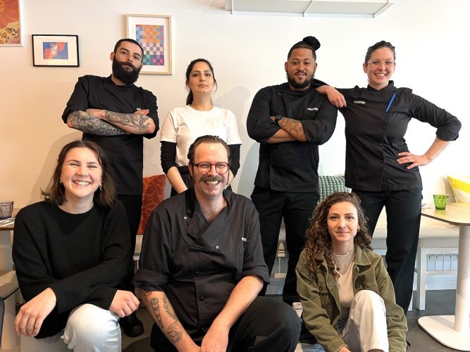 restaurant Les culottées bistronomie meringue ravioles cevice dessert