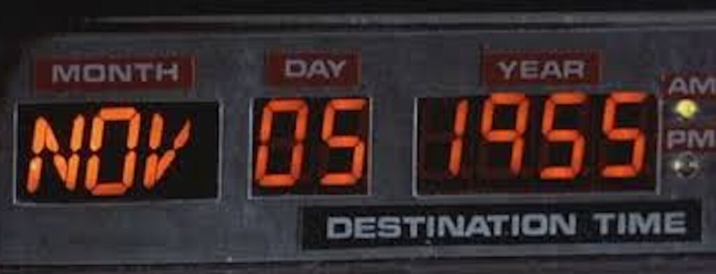 La fameuse date cruciale de Retour vers le Futur // Source : Universal Pictures