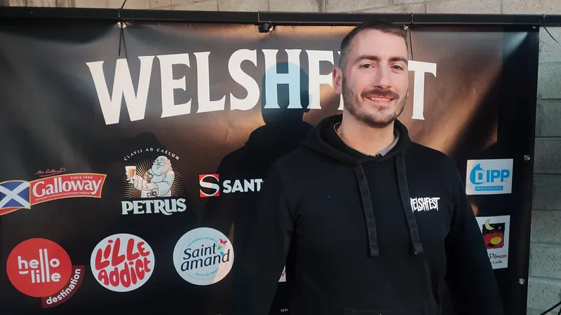 Pierre-Alain de Mazancourt, patron de la brasserie le Georges V, est l'organisateur du Welshfest à Lille.