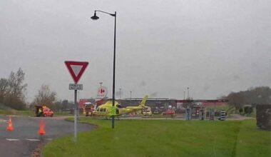 un homme s'immole par le feu à la station-service d'un supermarché