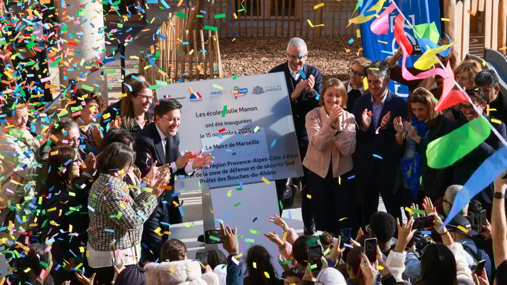 l'école Jolie-Manon inaugurée à la Belle-de-Mai, première pierre d'un renouveau