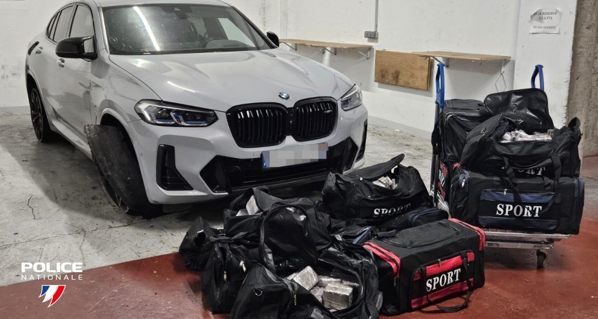 © Police nationale - Un des véhicules ayant servi au go-fast mis en échec par l’Ofast