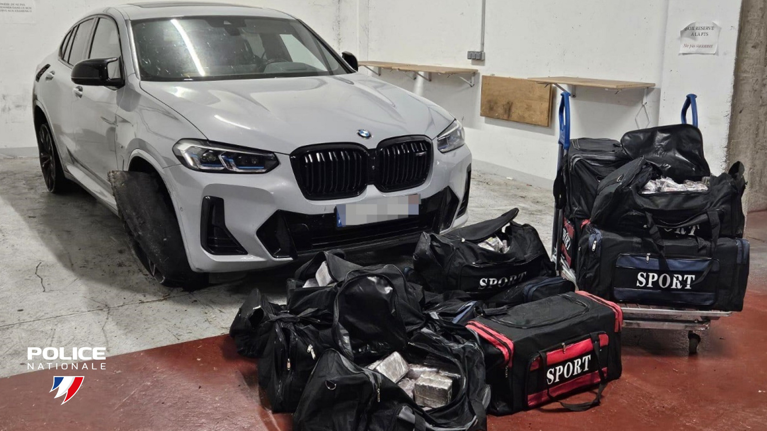 © Police nationale - Un des véhicules ayant servi au go-fast mis en échec par l’Ofast