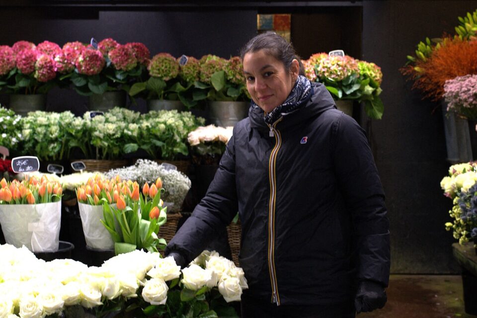 Juliette, à Hall Fleurs. 