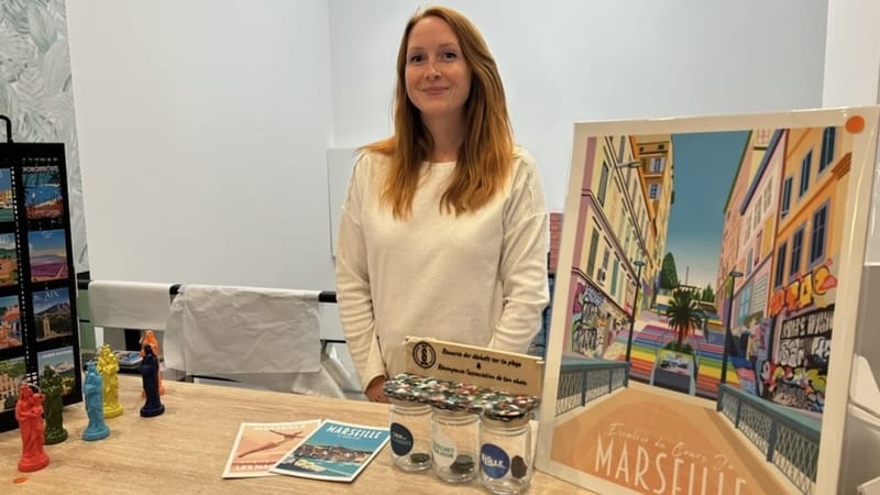 À la Maison Landolfi, Charlotte Gabriel propose une affiche "seconde vie" en échange d’un jeton de Monnaie Sauvage.