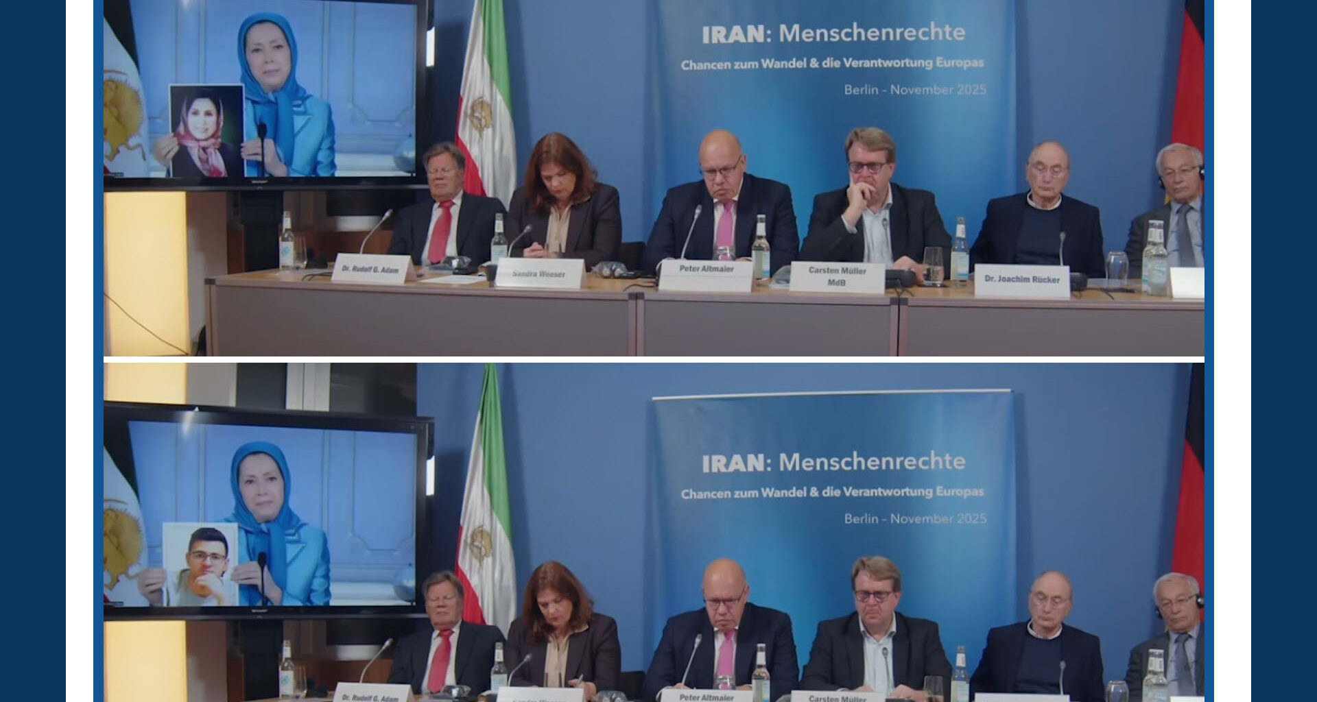 Discours de Maryam Radjavi dans une conférence en Allemagne sur les droits humains