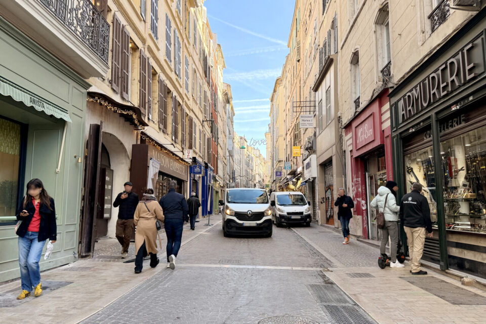 Les travaux sont terminés sur la partie basse de la rue d'Aubagne, ici ce mercredi 19 novembre.