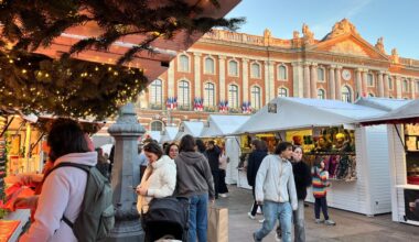 c'est parti pour le marché de Noël de la place du Capitole !