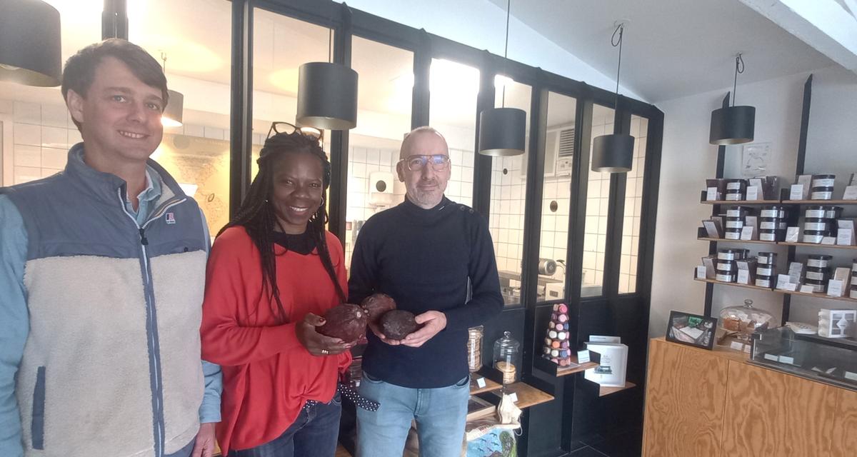 des chocolatiers bordelais en immersion avec leurs producteurs du Cameroun