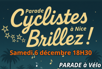 Nice : Une grande parade lumineuse à vélo samedi 6 décembre