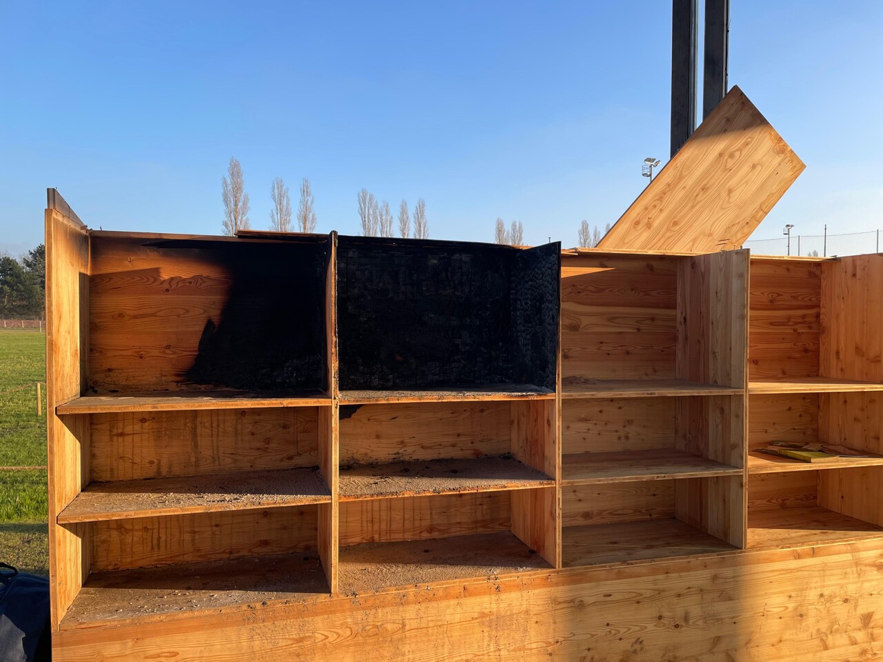 à peine inauguré, ce parc est déjà victime de dégradations