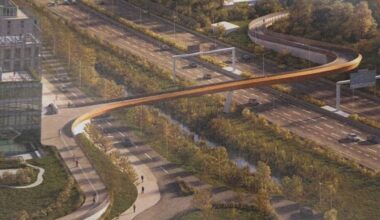 Cette nouvelle passerelle va permettre de franchir le périphérique de Toulouse et de relier deux quartiers