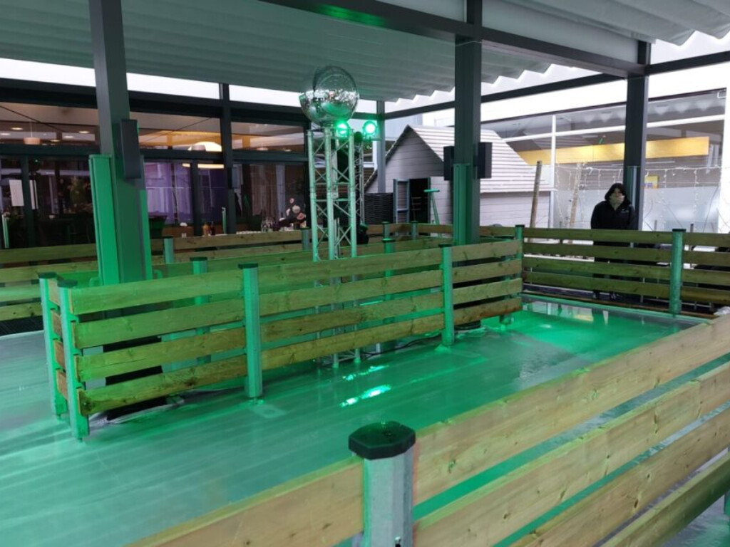 une mini-patinoire installée en hypercentre pendant le marché de Noël, voici où