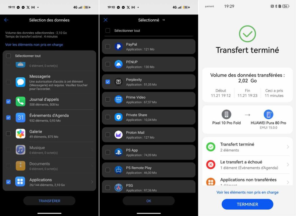 Sans Phone Clone, bon courage pour récupérer ses données sur un smartphone Huawei. Utiliser un ancien Android est indispensable.