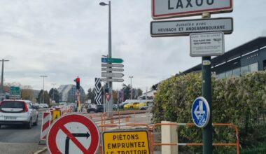 on ne passe plus sur une partie de l’avenue du Rhin