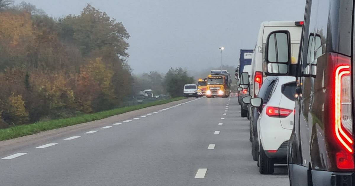 Meurthe-et-Moselle. La circulation coupée pendant une heure au sud de Nancy après un accident ce mardi matin