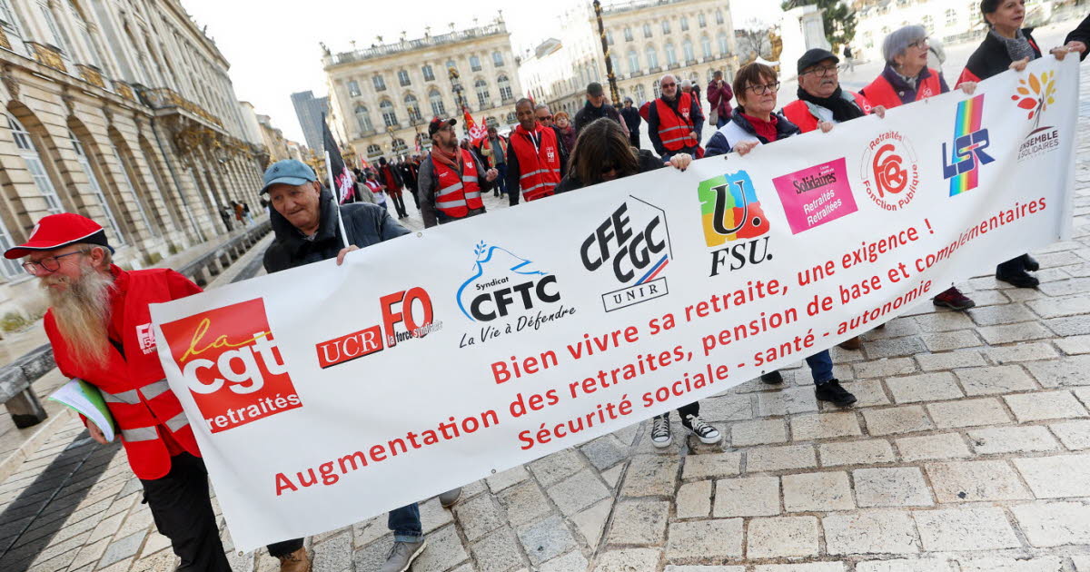 des retraités manifestent à Nancy contre les mesures du gouvernement