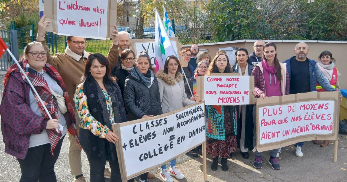 le personnel du collège de Terrenoire a rencontré l’inspection académique