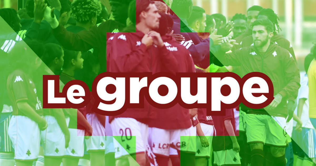 le groupe du FC Metz face à Nice