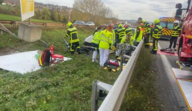 Custines. Un blessé grave après une sortie de route sur l’A31