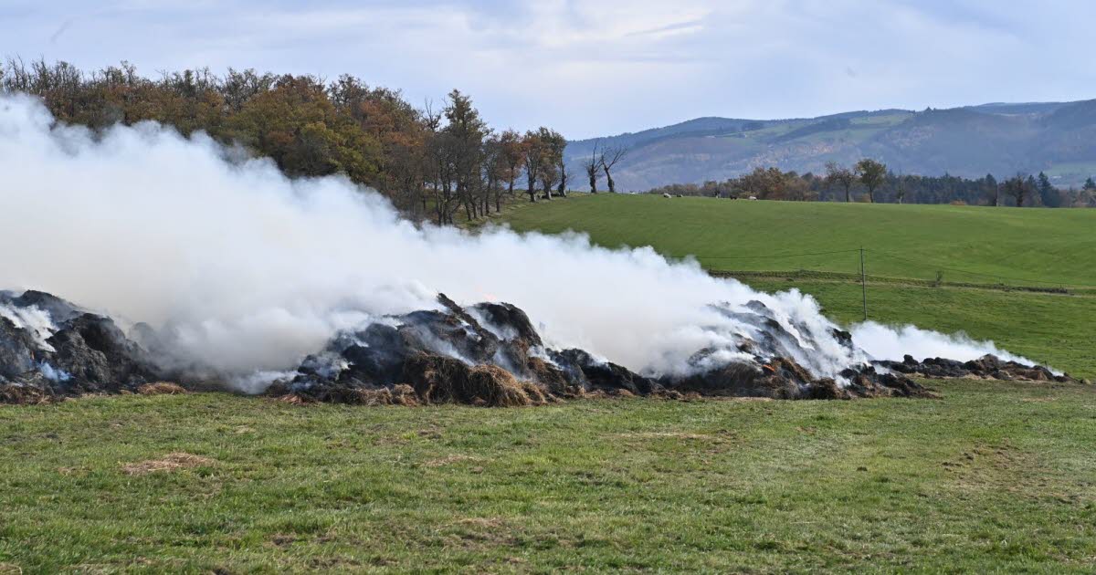 Loire. Un important panache de fumée après un incendie dans un tunnel agricole à Saint-Victor-sur-Loire