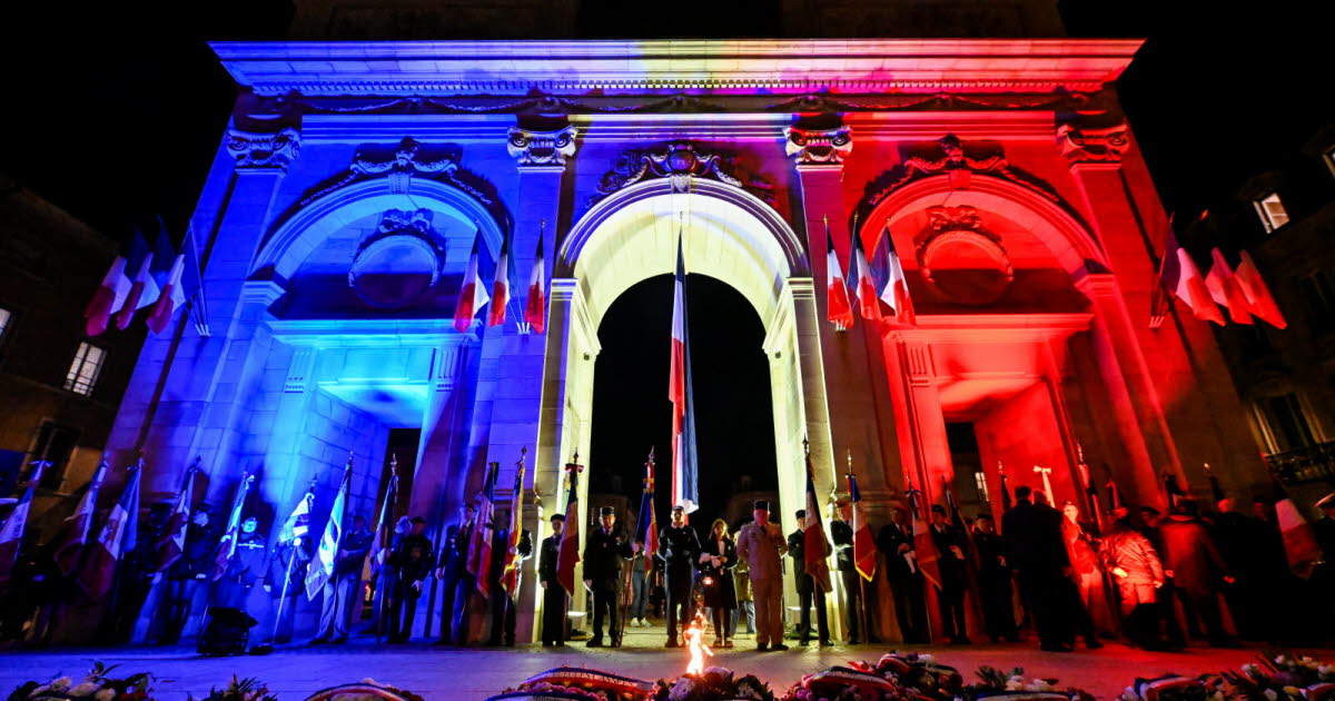 en hommage aux morts pour la paix