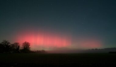 Strasbourg. Les aurores boréales observées depuis la Robertsau
