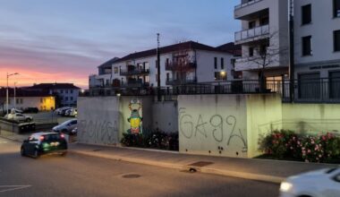 Loire. Des tags grossiers de supporters de l’ASSE à côté d’une œuvre de street art à Roche-la-Molière