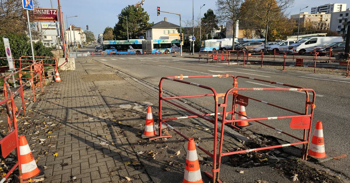 Schiltigheim. La route du Général-de-Gaulle partiellement fermée pour encore une semaine