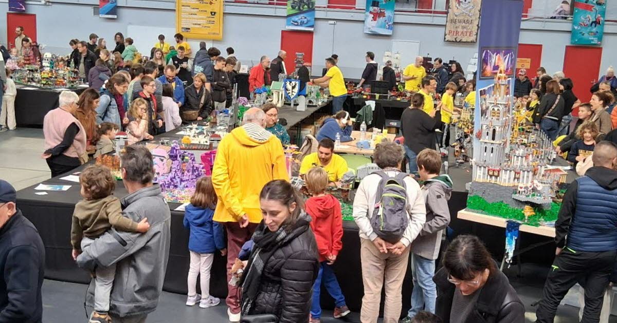 la halle Boulloche plongée dans l’univers des petites briques Lego®