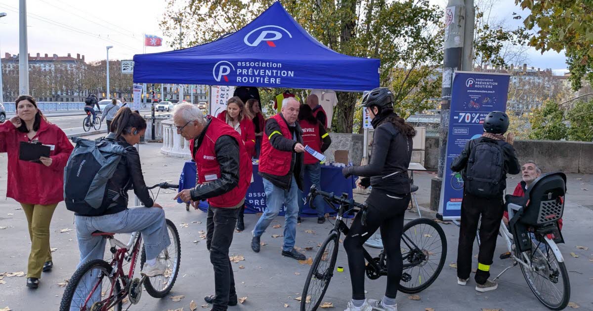 opération prévention pour les vélos, trottinettes et piétons