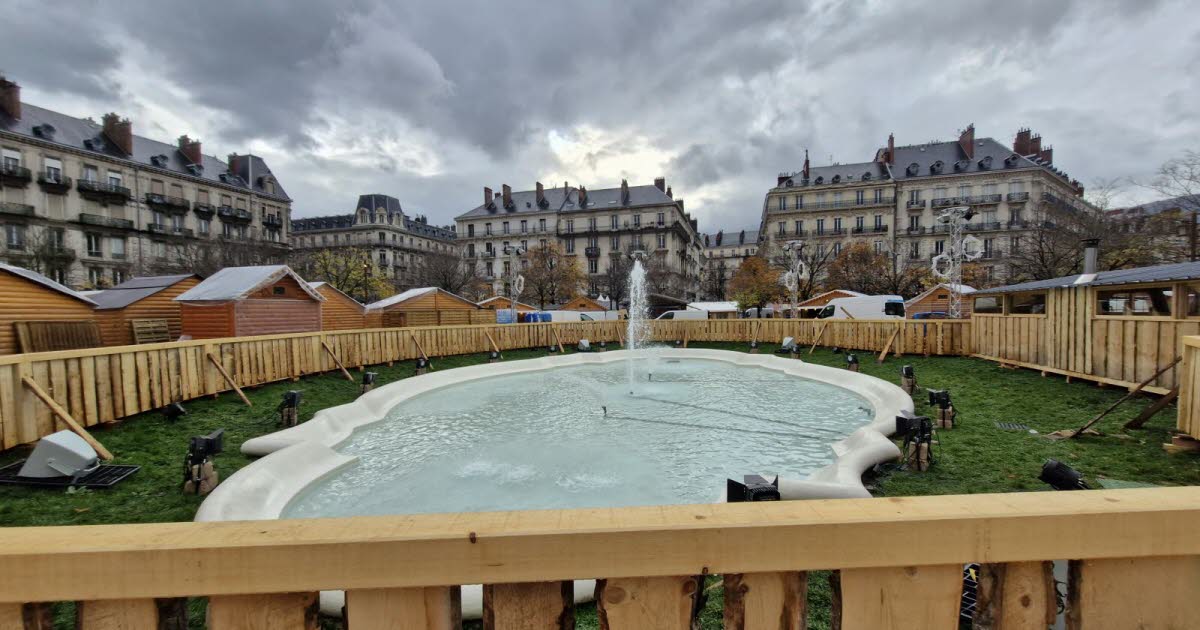 Grenoble. Le marché de Noël ouvre vendredi avec une nouveauté : sa fontaine illuminée !