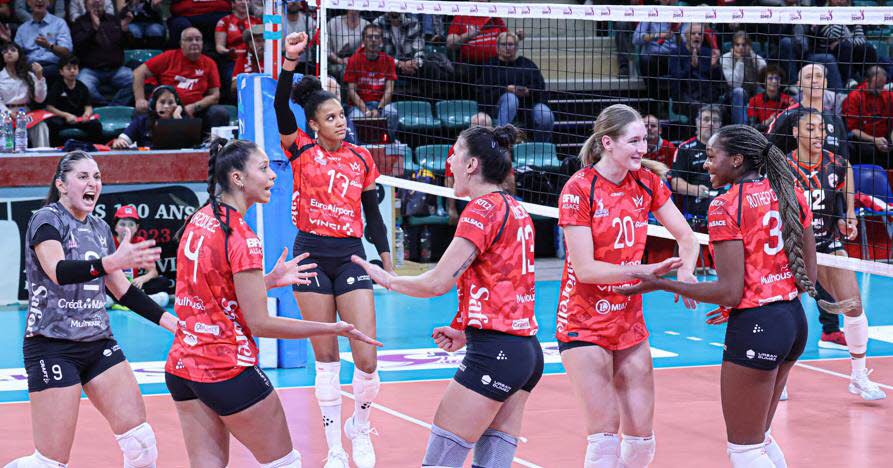 le Volley Mulhouse Alsace se qualifie sans difficulté pour les quarts de finale