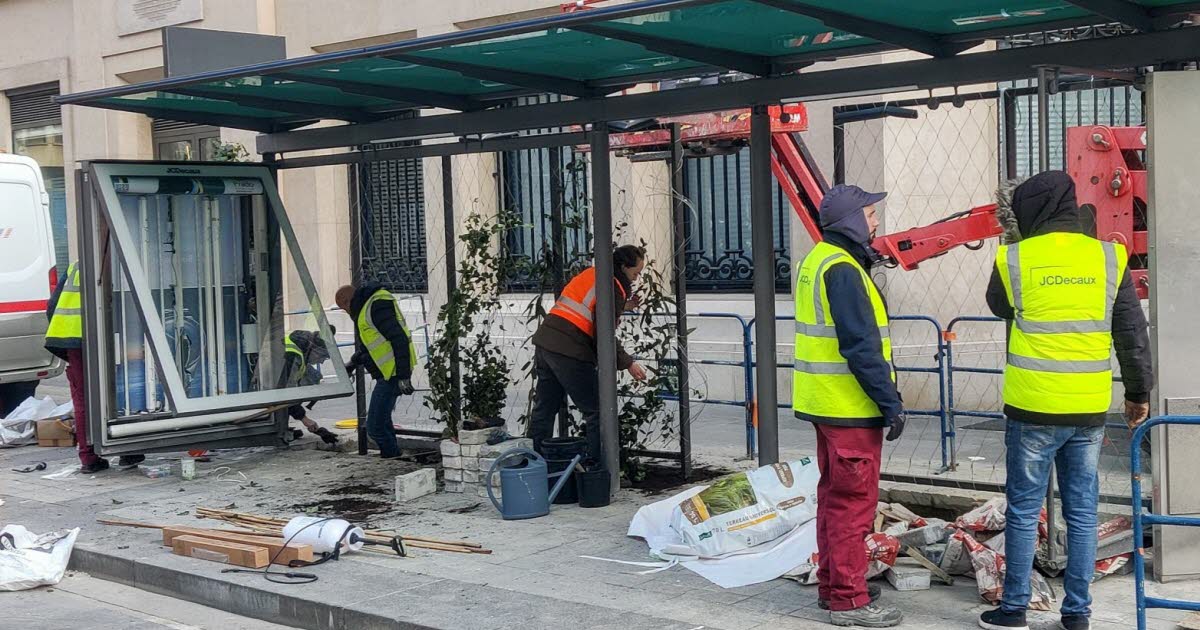 les anciens arrêts de bus transformés en « abris piétons végétalisés », avec plantes grimpantes et balancelles