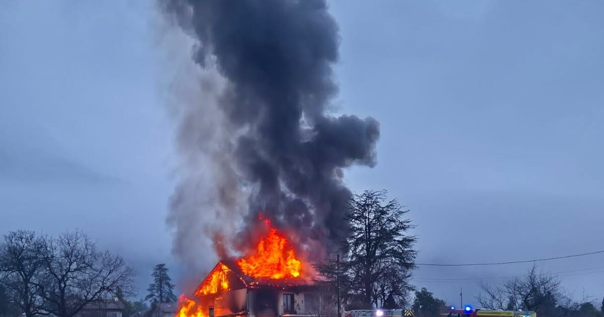 Isère. Un violent incendie se déclare dans une maison