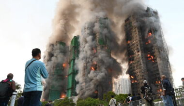 un incendie ravage des immeubles, au moins 36 morts et près de 280 disparus