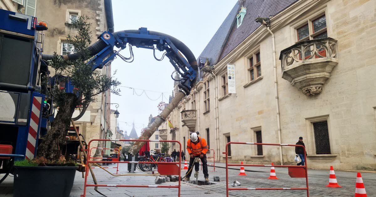 des travaux Grande Rue pour poser des capteurs en sous-sol