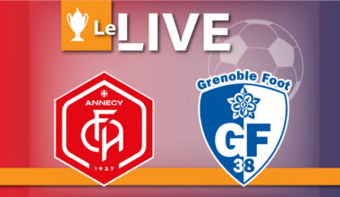 En direct Coupe de France de football. Qui remportera le choc du 8e tour entre le FC Annecy et Grenoble ? Suivez la rencontre