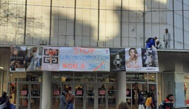 Grenoble. Un produit malodorant répandu et des banderoles déployées pour dénoncer l’arrivée de Shein au BHV