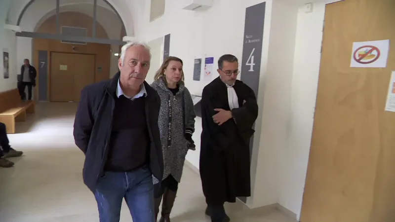 Xavier Ledoux et Mélanie Jacques, les parents de Baptiste, accompagnés de leur avocat Me Hervé Gerbi.
